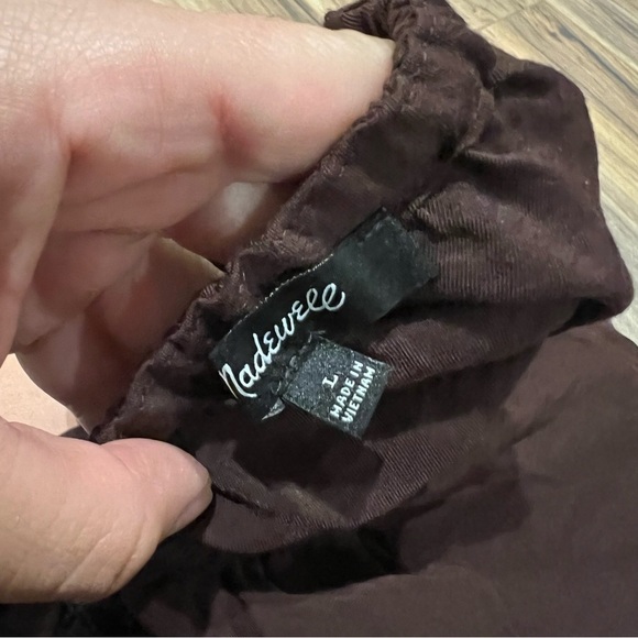 Madewell Twill Tie-Back Cutout Top - Picture 7 of 7